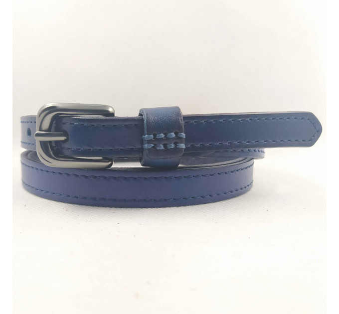 Женский ремень BT.BELT узкий uz15-006 синий