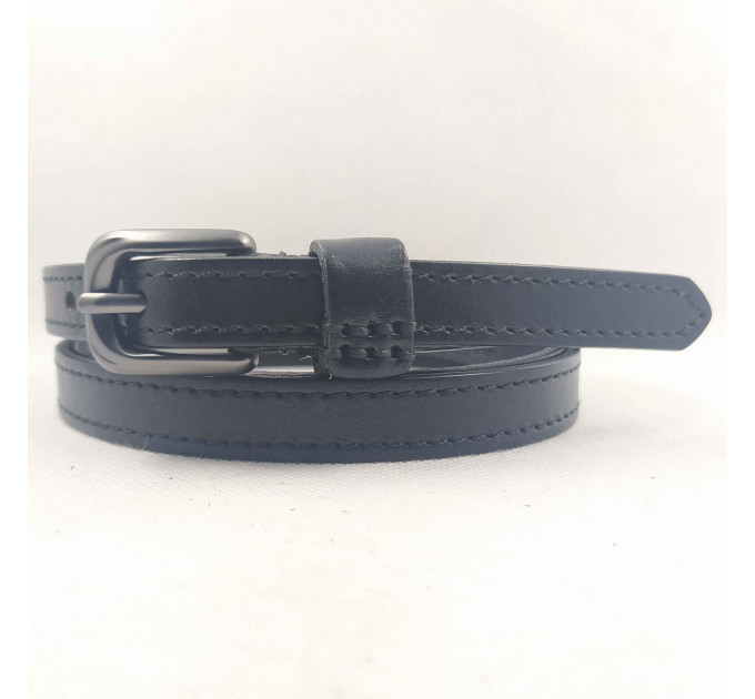 Женский ремень BT.BELT узкий uz15-007 черный