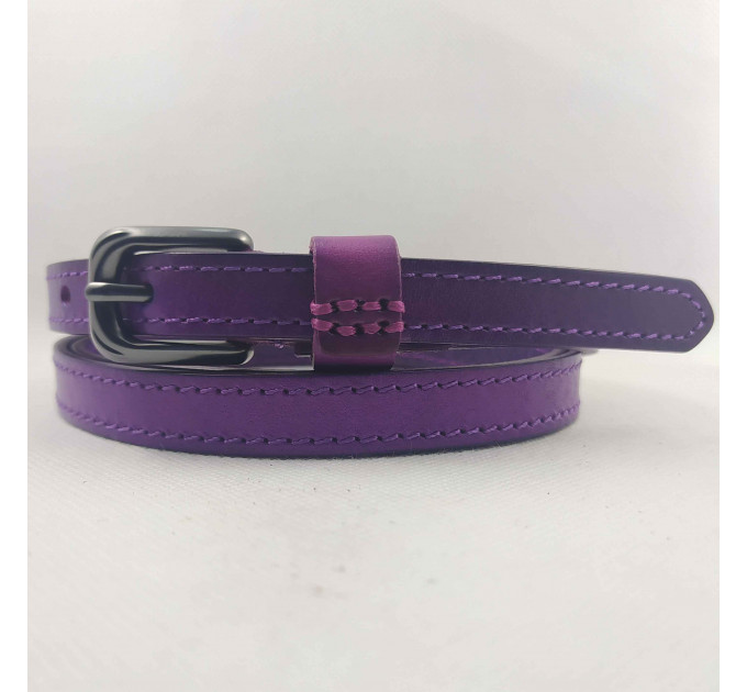 Женский ремень BT.BELT узкий uz15-008 фиолетовый